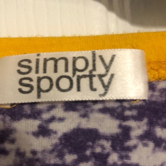 LSU Team Sport Top in Medium- in EUC - Simply Sporty Made in USA 🇺🇸 - Picture 3 of 5
